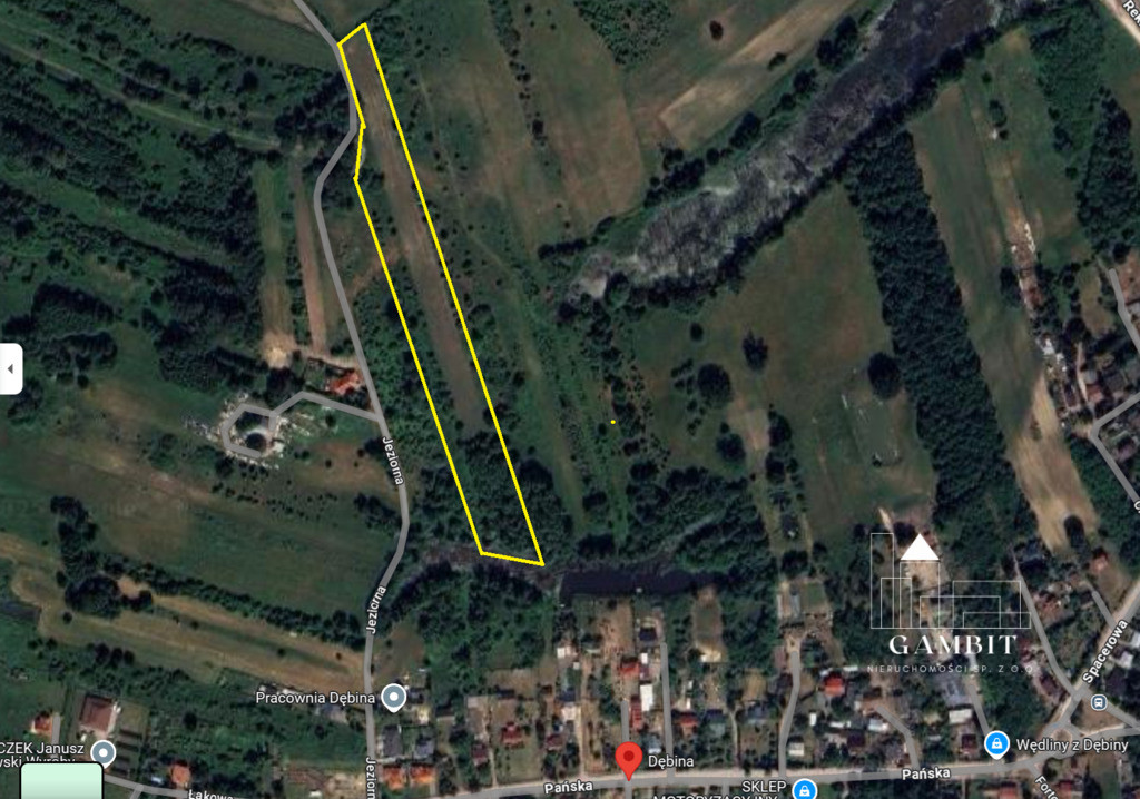 Działka Sprzedaż Dębina Jeziorna